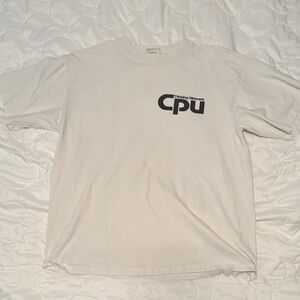 PacSun White CPU Graphic Tee